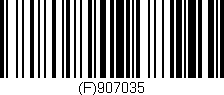 Código de barras (EAN, GTIN, SKU, ISBN): '(F)907035'