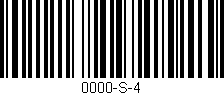 Código de barras (EAN, GTIN, SKU, ISBN): '0000-S-4'