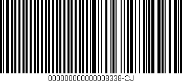 Código de barras (EAN, GTIN, SKU, ISBN): '000000000000008338-CJ'
