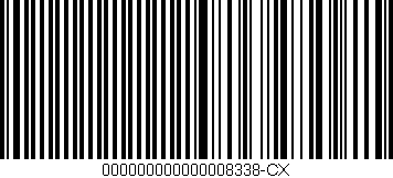 Código de barras (EAN, GTIN, SKU, ISBN): '000000000000008338-CX'