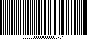 Código de barras (EAN, GTIN, SKU, ISBN): '000000000000008338-UN'