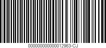 Código de barras (EAN, GTIN, SKU, ISBN): '000000000000012963-CJ'