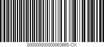 Código de barras (EAN, GTIN, SKU, ISBN): '000000000000063665-CX'