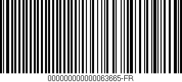 Código de barras (EAN, GTIN, SKU, ISBN): '000000000000063665-FR'