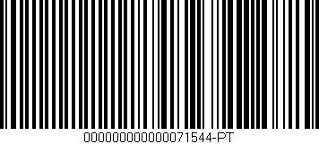 Código de barras (EAN, GTIN, SKU, ISBN): '000000000000071544-PT'