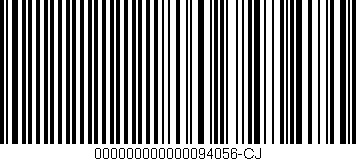 Código de barras (EAN, GTIN, SKU, ISBN): '000000000000094056-CJ'