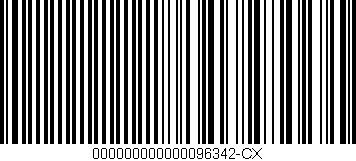 Código de barras (EAN, GTIN, SKU, ISBN): '000000000000096342-CX'