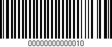 Código de barras (EAN, GTIN, SKU, ISBN): '00000000000010'