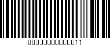 Código de barras (EAN, GTIN, SKU, ISBN): '00000000000011'