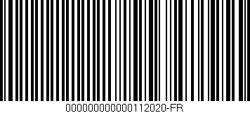 Código de barras (EAN, GTIN, SKU, ISBN): '000000000000112020-FR'