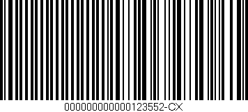 Código de barras (EAN, GTIN, SKU, ISBN): '000000000000123552-CX'
