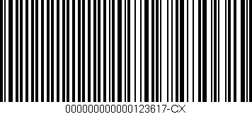 Código de barras (EAN, GTIN, SKU, ISBN): '000000000000123617-CX'
