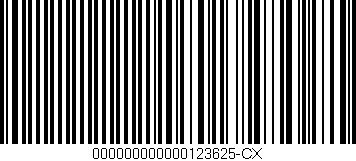 Código de barras (EAN, GTIN, SKU, ISBN): '000000000000123625-CX'