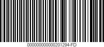 Código de barras (EAN, GTIN, SKU, ISBN): '000000000000201294-FD'