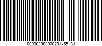 Código de barras (EAN, GTIN, SKU, ISBN): '000000000000291455-CJ'