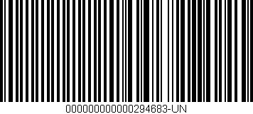 Código de barras (EAN, GTIN, SKU, ISBN): '000000000000294683-UN'