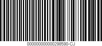 Código de barras (EAN, GTIN, SKU, ISBN): '000000000000298590-CJ'
