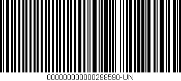 Código de barras (EAN, GTIN, SKU, ISBN): '000000000000298590-UN'