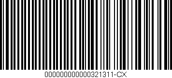 Código de barras (EAN, GTIN, SKU, ISBN): '000000000000321311-CX'