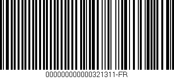 Código de barras (EAN, GTIN, SKU, ISBN): '000000000000321311-FR'