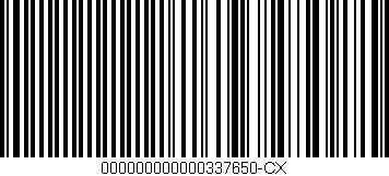 Código de barras (EAN, GTIN, SKU, ISBN): '000000000000337650-CX'