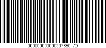 Código de barras (EAN, GTIN, SKU, ISBN): '000000000000337650-VD'