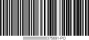 Código de barras (EAN, GTIN, SKU, ISBN): '000000000000375691-PO'