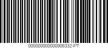 Código de barras (EAN, GTIN, SKU, ISBN): '000000000000906332-PT'