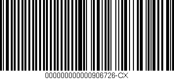 Código de barras (EAN, GTIN, SKU, ISBN): '000000000000906726-CX'
