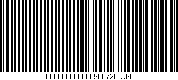 Código de barras (EAN, GTIN, SKU, ISBN): '000000000000906726-UN'