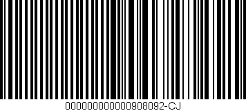 Código de barras (EAN, GTIN, SKU, ISBN): '000000000000908092-CJ'