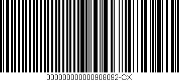 Código de barras (EAN, GTIN, SKU, ISBN): '000000000000908092-CX'