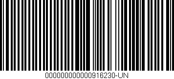 Código de barras (EAN, GTIN, SKU, ISBN): '000000000000916230-UN'