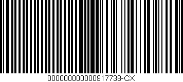 Código de barras (EAN, GTIN, SKU, ISBN): '000000000000917738-CX'