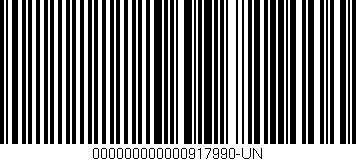 Código de barras (EAN, GTIN, SKU, ISBN): '000000000000917990-UN'
