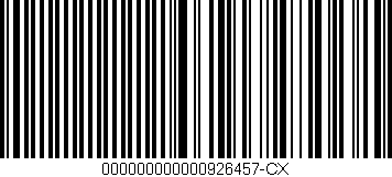 Código de barras (EAN, GTIN, SKU, ISBN): '000000000000926457-CX'
