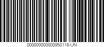 Código de barras (EAN, GTIN, SKU, ISBN): '000000000000950118-UN'