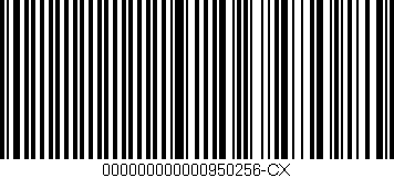 Código de barras (EAN, GTIN, SKU, ISBN): '000000000000950256-CX'