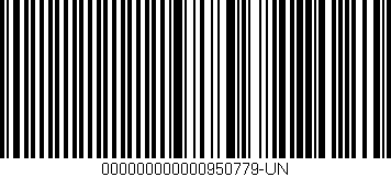 Código de barras (EAN, GTIN, SKU, ISBN): '000000000000950779-UN'
