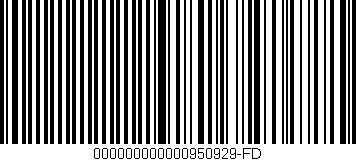 Código de barras (EAN, GTIN, SKU, ISBN): '000000000000950929-FD'