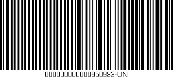Código de barras (EAN, GTIN, SKU, ISBN): '000000000000950983-UN'