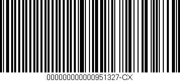 Código de barras (EAN, GTIN, SKU, ISBN): '000000000000951327-CX'