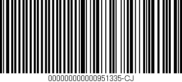 Código de barras (EAN, GTIN, SKU, ISBN): '000000000000951335-CJ'