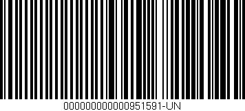 Código de barras (EAN, GTIN, SKU, ISBN): '000000000000951591-UN'