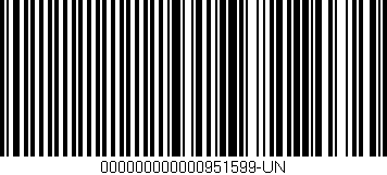 Código de barras (EAN, GTIN, SKU, ISBN): '000000000000951599-UN'