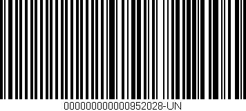 Código de barras (EAN, GTIN, SKU, ISBN): '000000000000952028-UN'