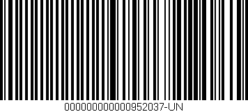 Código de barras (EAN, GTIN, SKU, ISBN): '000000000000952037-UN'