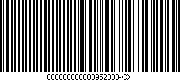 Código de barras (EAN, GTIN, SKU, ISBN): '000000000000952880-CX'