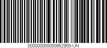 Código de barras (EAN, GTIN, SKU, ISBN): '000000000000952955-UN'