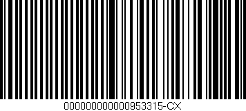 Código de barras (EAN, GTIN, SKU, ISBN): '000000000000953315-CX'